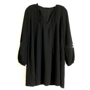 Zara Black Tunic Dress Long Sleeve Size Xsmall